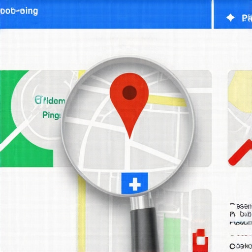Illustration of advanced Google Maps ranking signals like customer foot traffic and behavioral data.