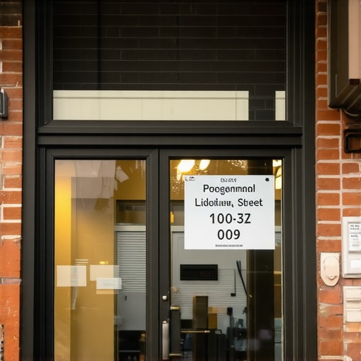 A professional storefront sign used for verifying a physical business location for Google Maps.