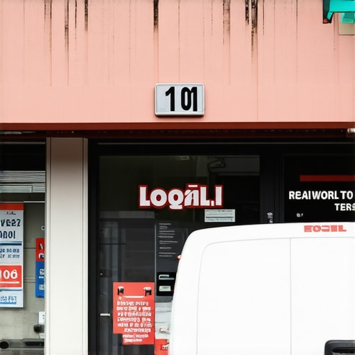 A professional photo of a local storefront and service vehicle used to verify business location for Google Maps.