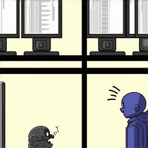 A robot detective analyzing consistent and inconsistent NAP data for local search ranking.