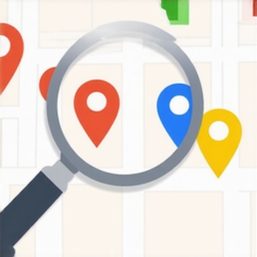 Diagram showing how Google interprets overlapping business locations and the importance of data precision.