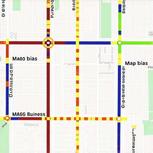 A heatmap grid showing how a business's Google Maps ranking changes depending on the user's physical location within a city.