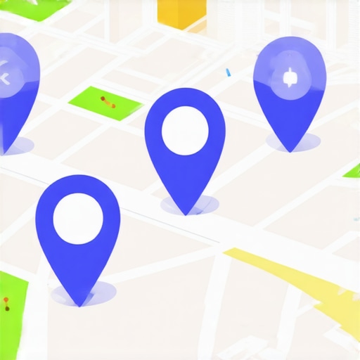 A map graphic showing how too many categories can confuse local search ranking.