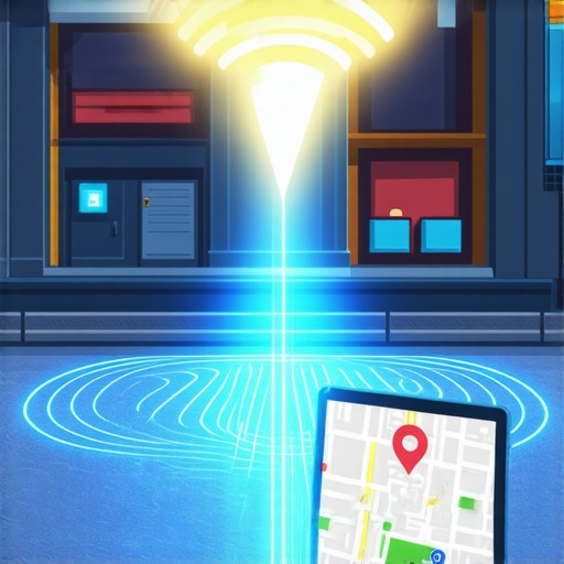 Diagram showing how Wi-Fi signals and foot traffic data influence local pack ranking